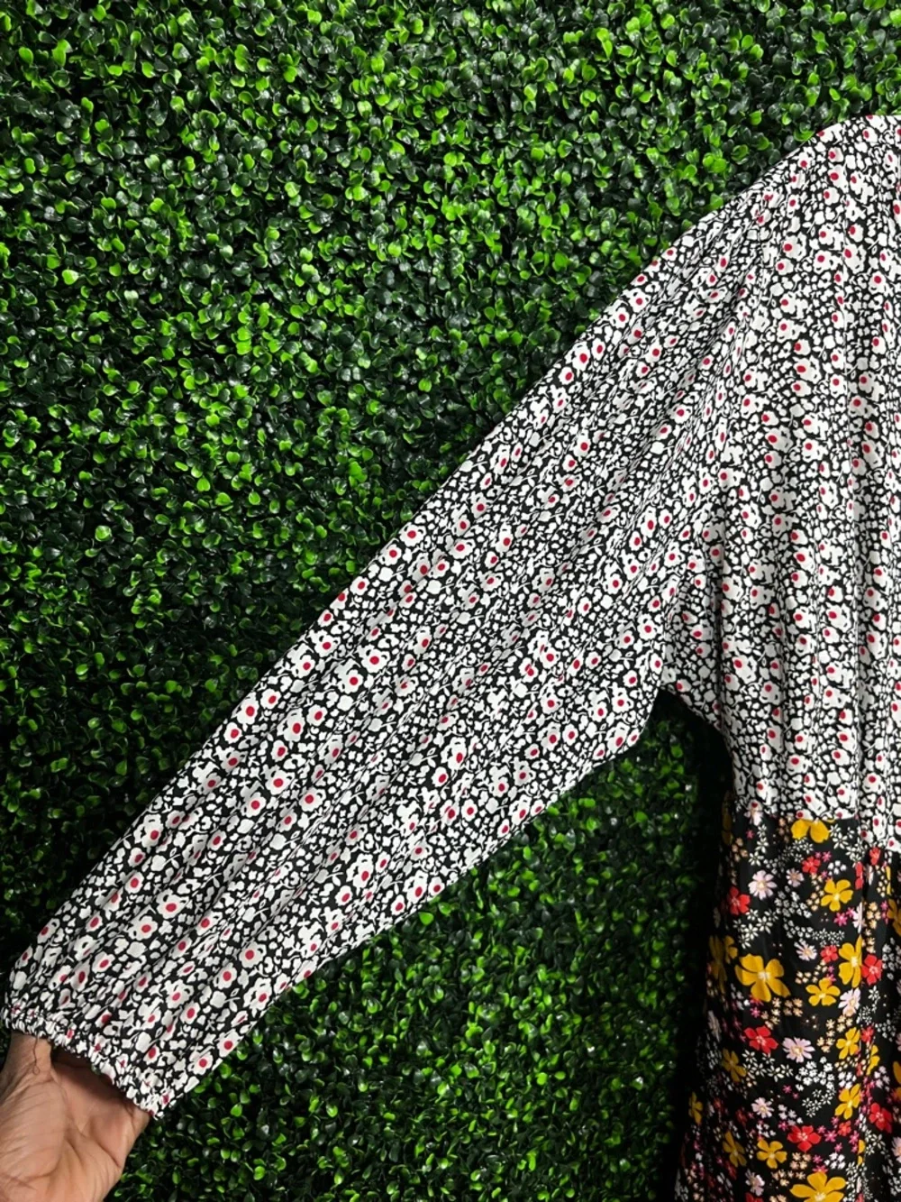 LIMITED COLLECTION X ASOS | Contrast Floral Wrap Midi Dress - Picture 7 of 11